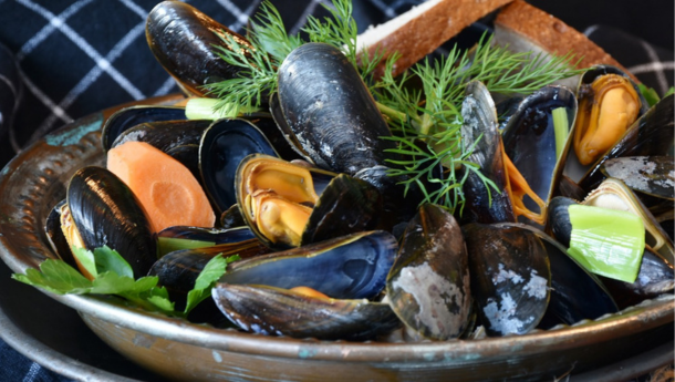 Les moules sont saines