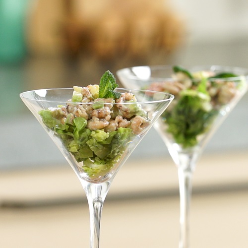 Garnalencocktail met grapefruit